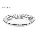 10546 PASABAHCE CRYSTAL LOOK OVAL PLATE