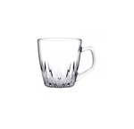 55713 PASABAHCE CRYSTAL LOOK TEA CUP PK2