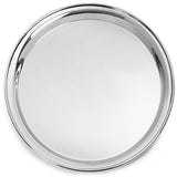 Stainless steel round tray 18/10