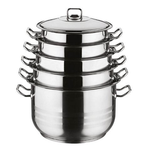 ARIAN Jumbo 5 Pc Professional Cookware Pan Pot Set Stockpot Saucepan Stainless Steel